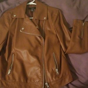Faux leather jacket